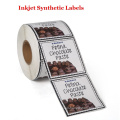 Synthetic matted sticker label paper rolls for inkjet TM-C3500/3520/7500/7520 color label printer